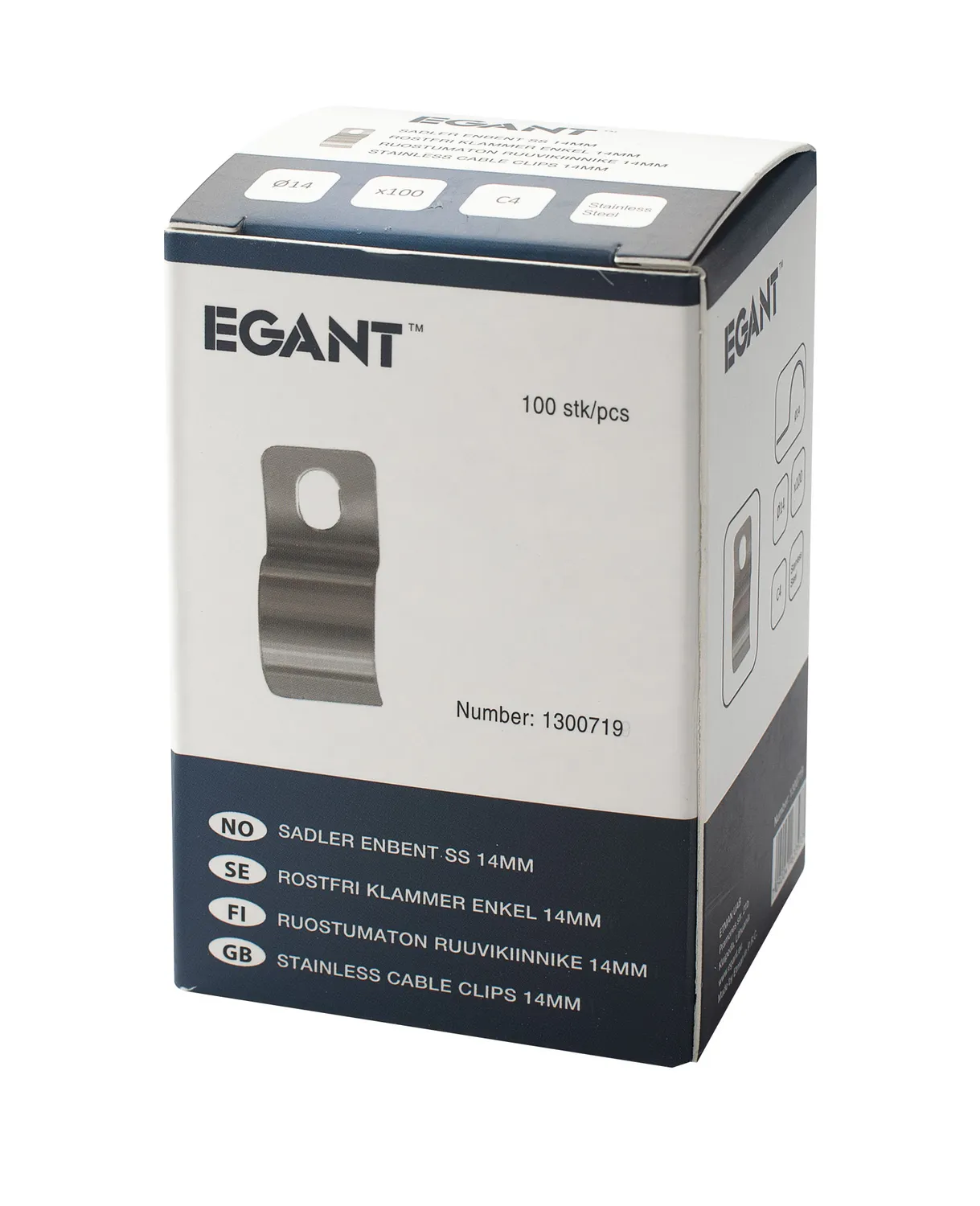 EGANT sadel enbenet 16mm kabelsadel