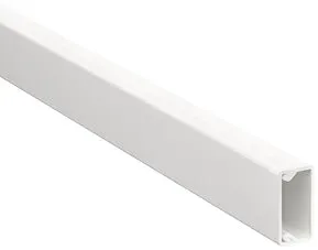 Ledningskanal 40090 hvid med låg kabelkanal