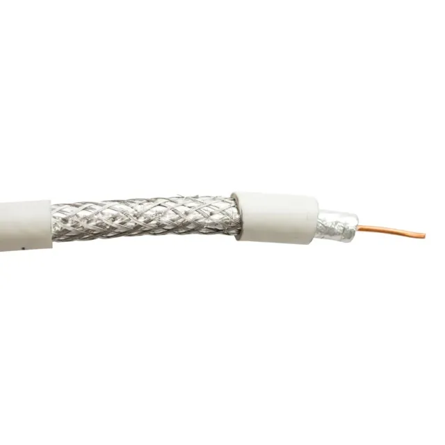 Simply45 RG6/UQ-CCS-WT-5 koaksialkabel 152m hvid