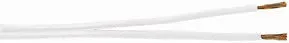 EL-Grossisten lavvoltsbelysning ledning hvid 2x4,0 mm² 50 m