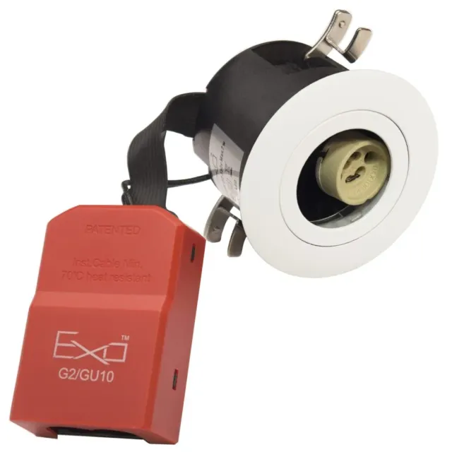 Daxtor EXO 66 G2 indbygningsspot GU10 hvid Ø88