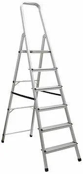 Trappestige 6 trin aluminium platform
