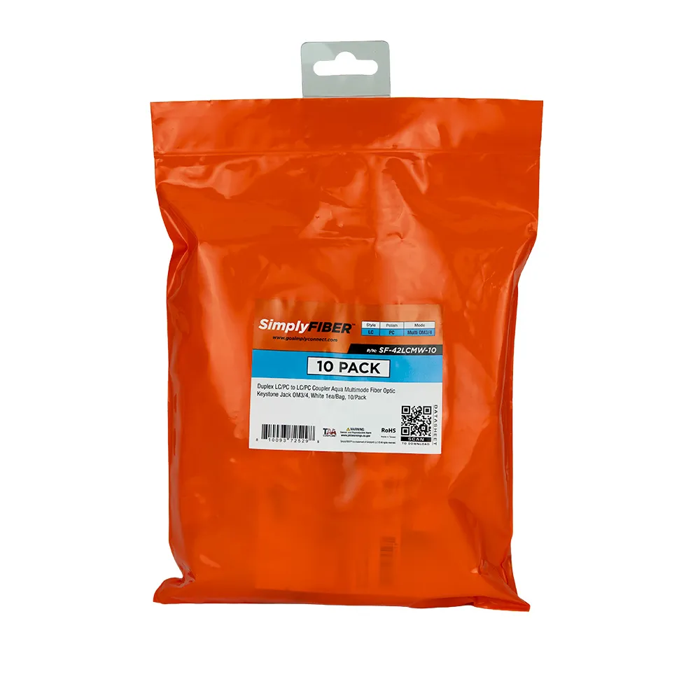 Simply45 LC fiber keystone aqua 10 stk multimode