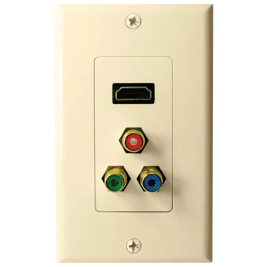 Simply45 126-IV HDMI vægplade elfenben RCA