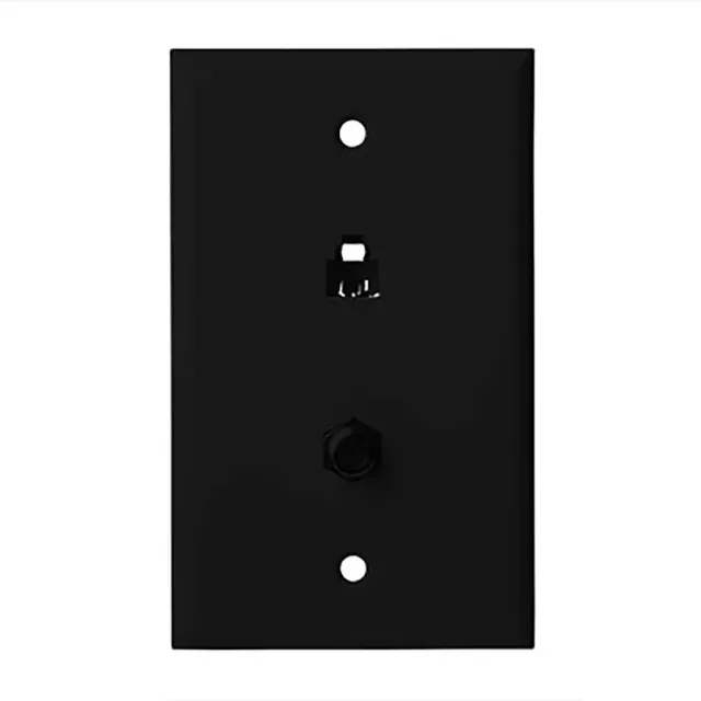 Simply45 240-BK vægplade sort telefon + antenne