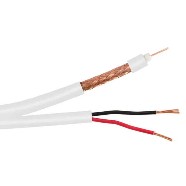Simply45 RG59/U-S-CCA-WT-5 koaksialkabel 152m hvid