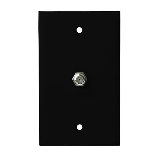 Simply45 241-BK antenne vægplade sort 10-pak F-stik