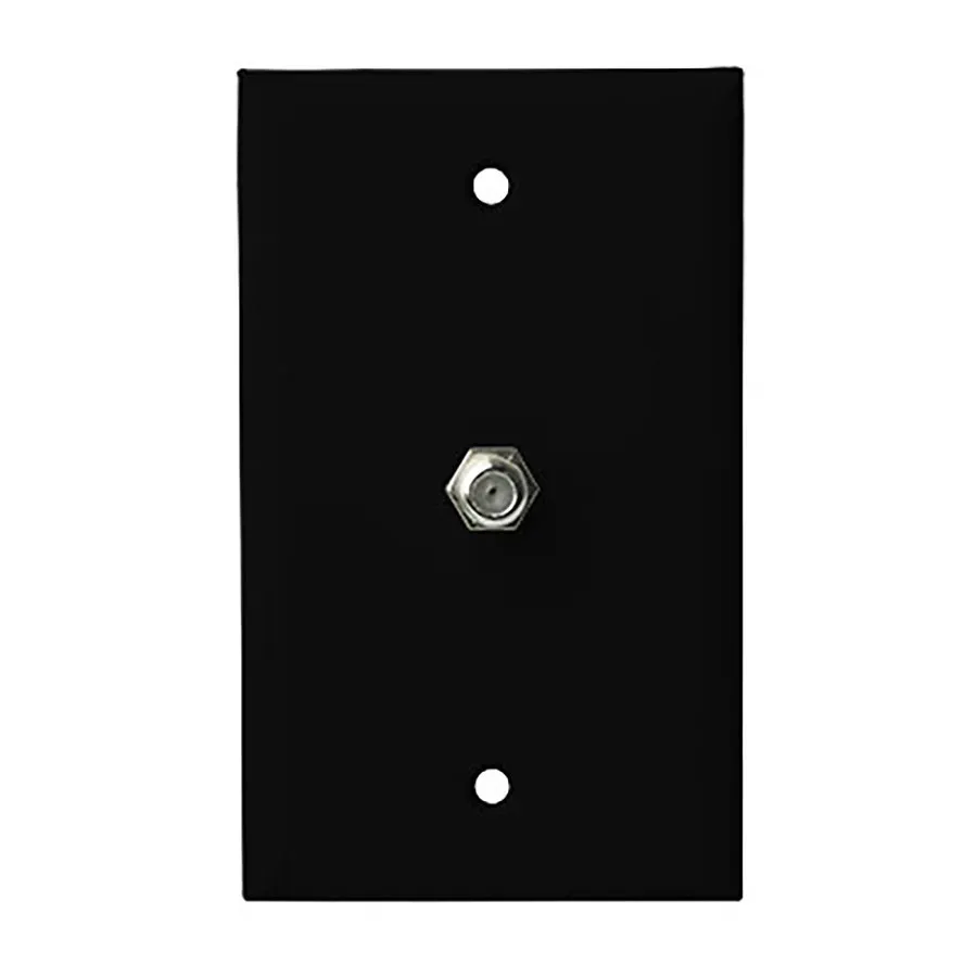 Simply45 241-BK antenne vægplade sort 10-pak F-stik