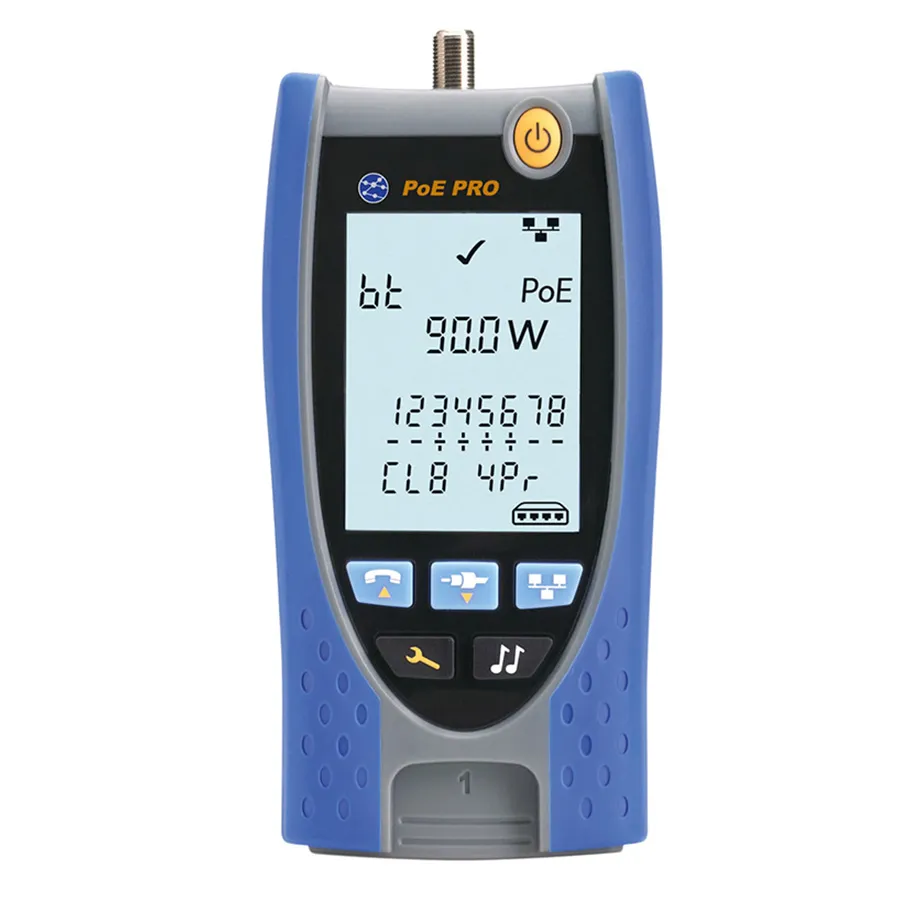 Simply45 PoE PRO kabeltester RJ45 coax TDR PoE verifier
