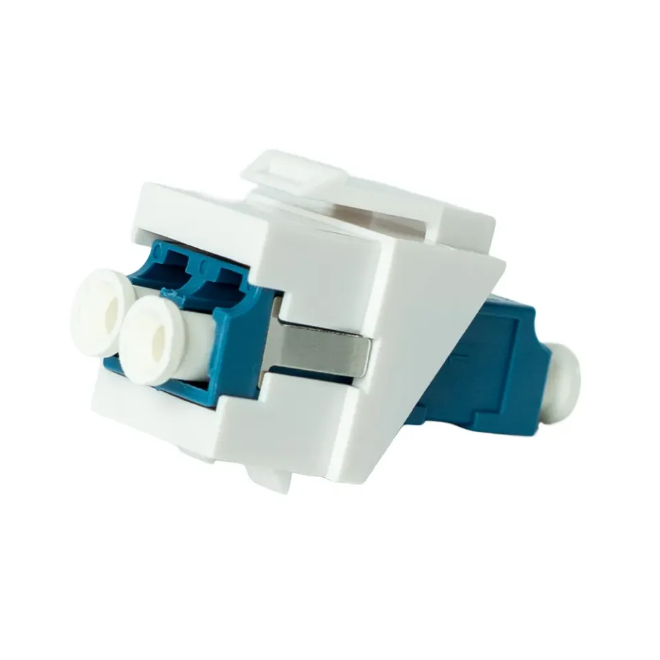 Simply45 LC/UPC keystone fiberkobling hvid singlemode