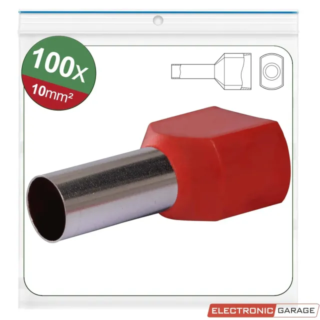 Electronic Garage EG 22C440 twin terminalrør 2x10mm² 100 stk