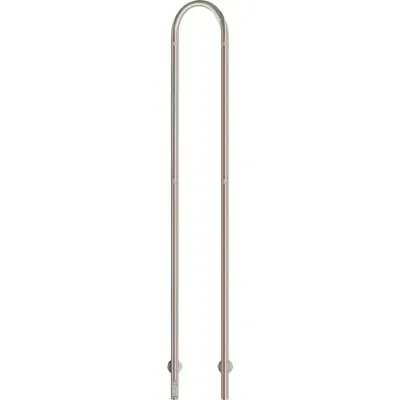 Duo Plus håndklædetørrer 1480x190 mm børstet stål 50W