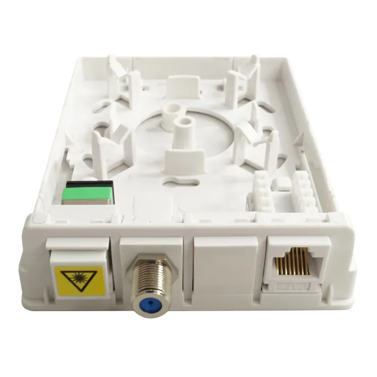 Simply45 C63GHZFSCAPC vægudtag 4-port hvid fiber