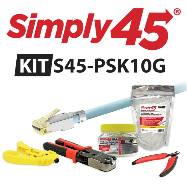 Simply45 ProSeries S45-PSK10G startersæt skærmet 10G