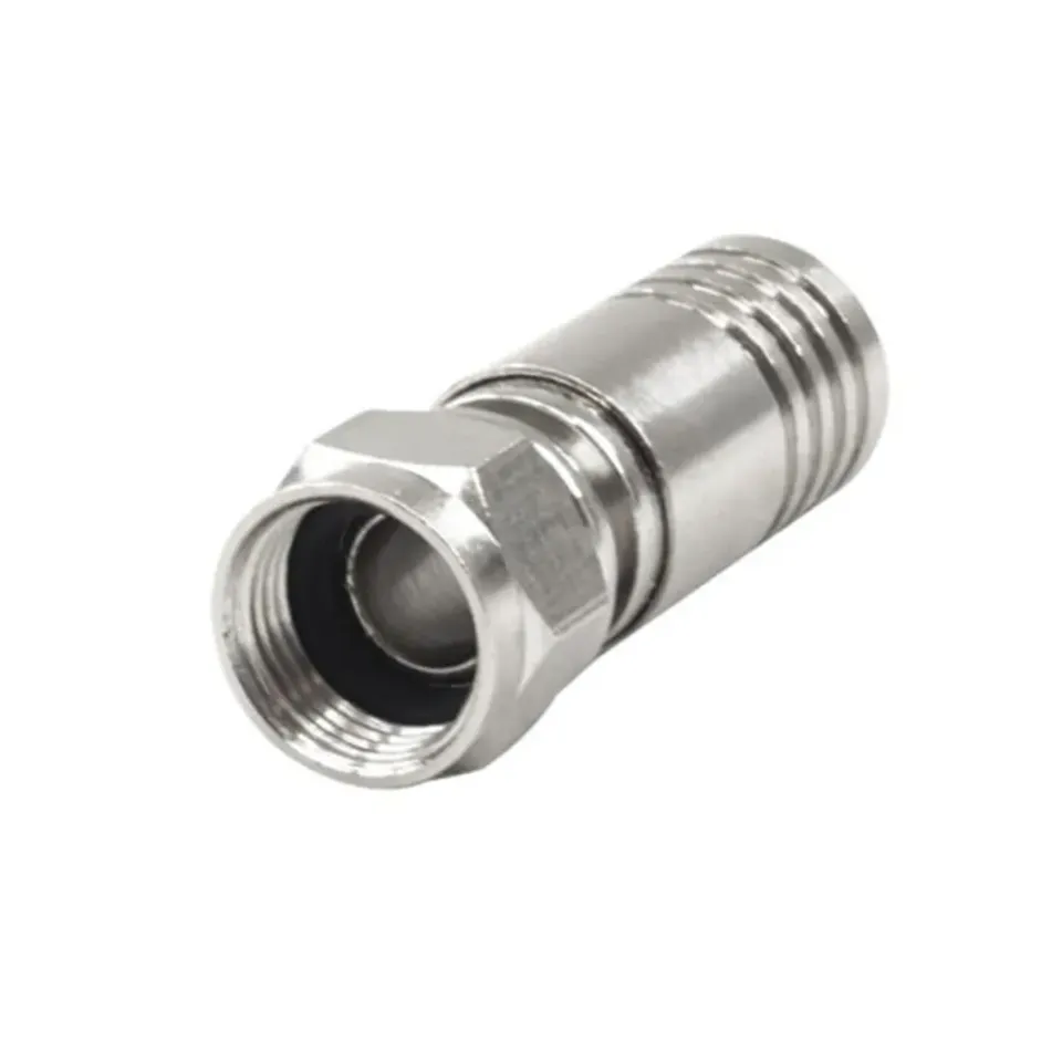 Simply45 908 F-stik RG6 Quad 50 stk kompression