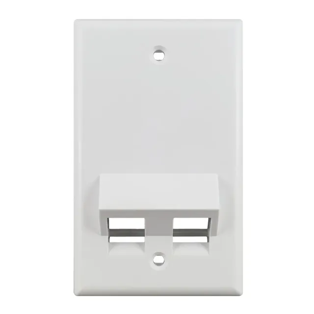 Simply45 S45-3202AW keystone vægplade 2-port hvid