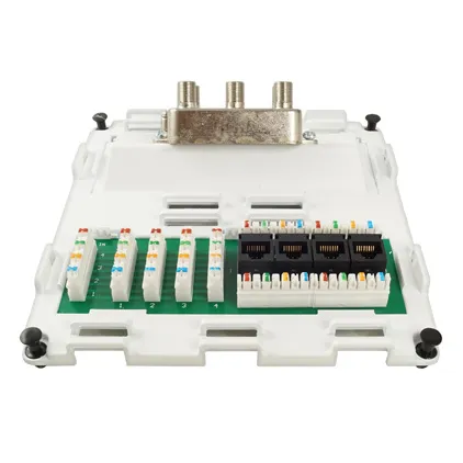 Simply45 SMM-C6D4V4S4 mediemodul Cat6 coax 4-vejs