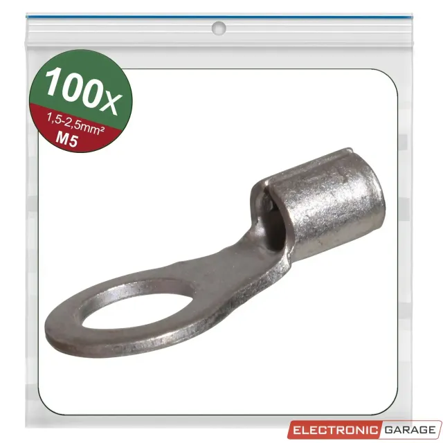 Electronic Garage ringkabelsko M5 uisoleret 1,5-2,5 mm² 100 stk
