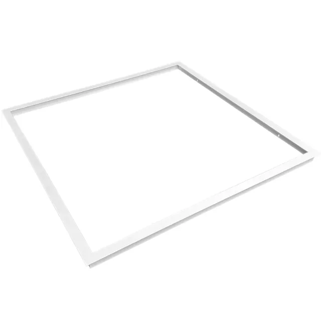 EL-Grossisten 60x60 indbygningsramme Troldtekt hvid LED