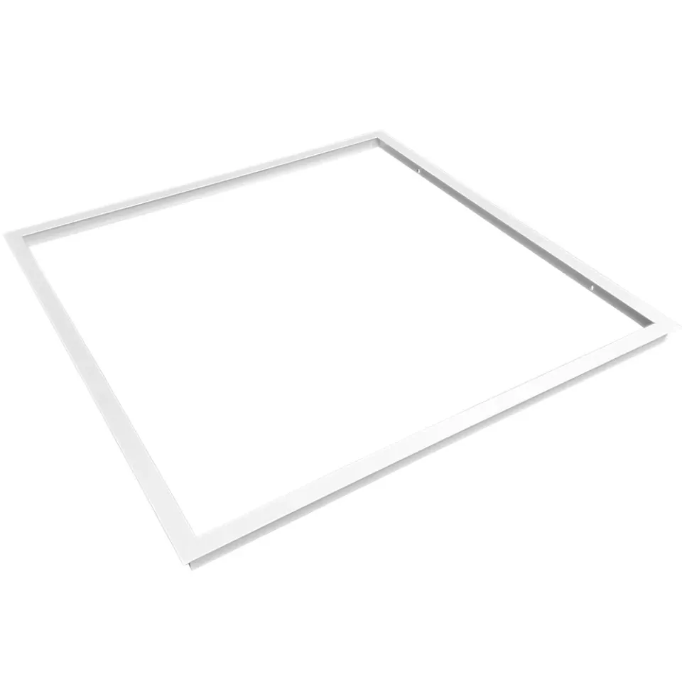 EL-Grossisten 60x60 indbygningsramme Troldtekt hvid LED
