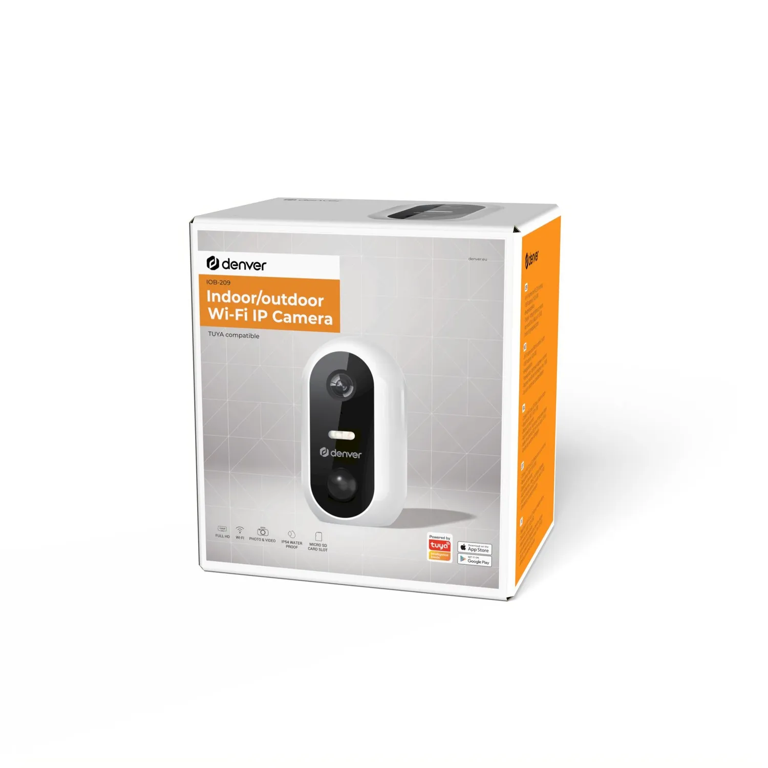 Denver IOB-209MK3 WiFi overvågningskamera batteri IP54