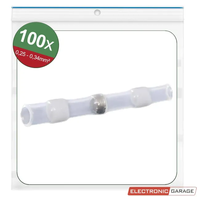 Electronic Garage EG 22C461 loddeforbinder hvid 0,25-0,34mm² 100 stk