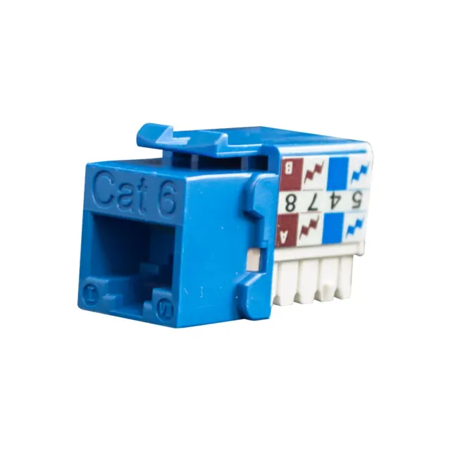 Simply45 CAT6-JACK-BL keystone jack Cat6 blå