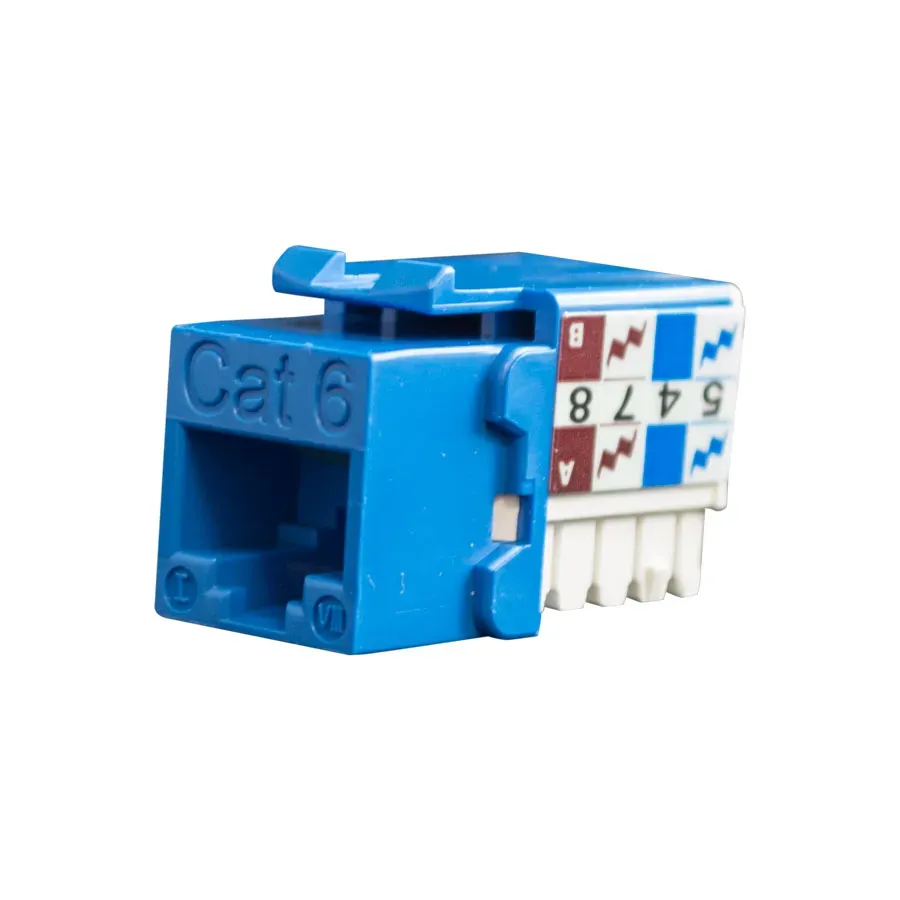Simply45 CAT6-JACK-BL keystone jack Cat6 blå