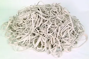 SIAM gummibånd 120x5,0 mm hvid 500 g