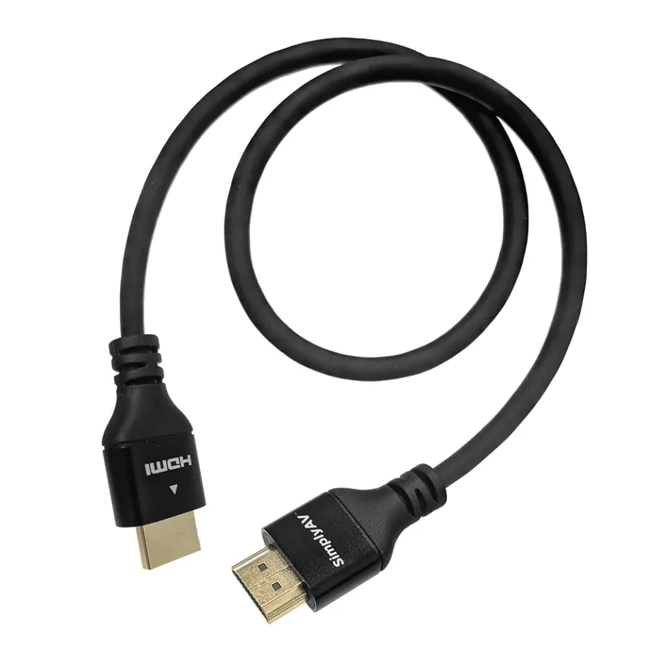 SimplyAV UltraFlex HDMI kabel 2m 8K 48Gbps sort silikone