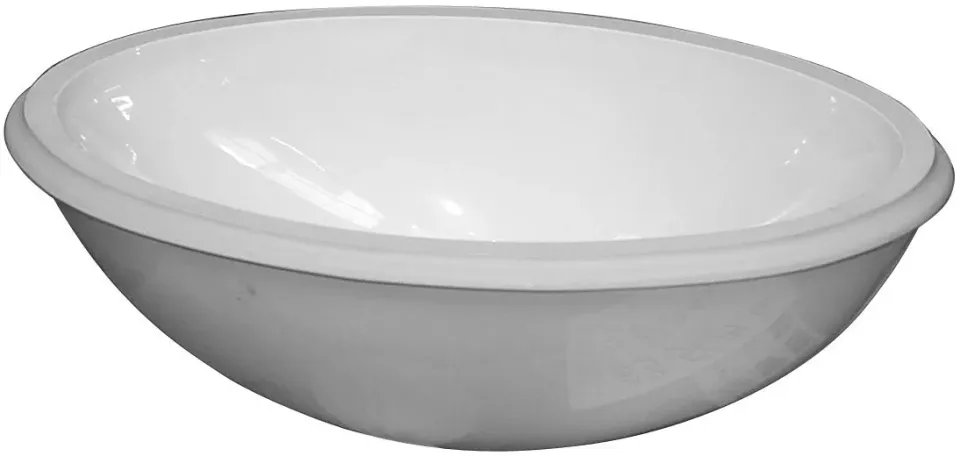 Gustavsberg GBG 6147-98 underlimningsvask hvid porcelæn