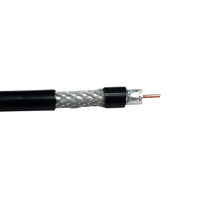 Simply45 RG11/U-DB koaksialkabel sort 305m til jord