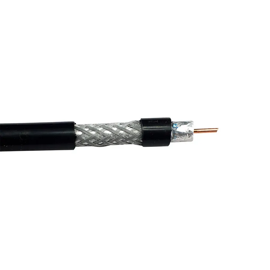 Simply45 RG11/U-DB koaksialkabel sort 305m til jord