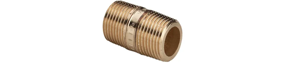 EL-Grossisten Nippelrør 2"x70 mm Rødgods Silicium Bronze