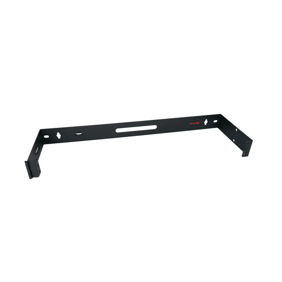 Simply45 1U vægbeslag 19" hængslet rack sort