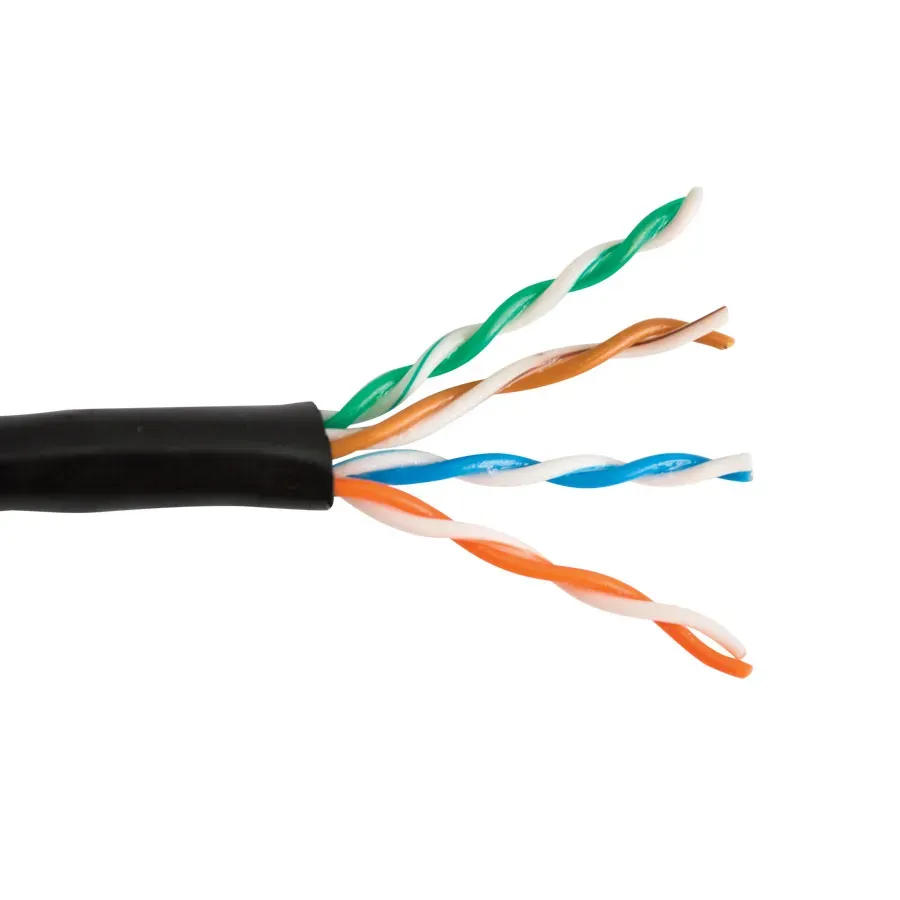 Simply45 CAT5E-DB netværkskabel udendørs sort 305 m