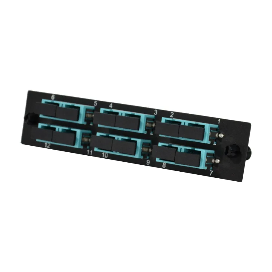 Simply45 F-LGXP-MMSC6 fiber adapterplade 6xSC aqua