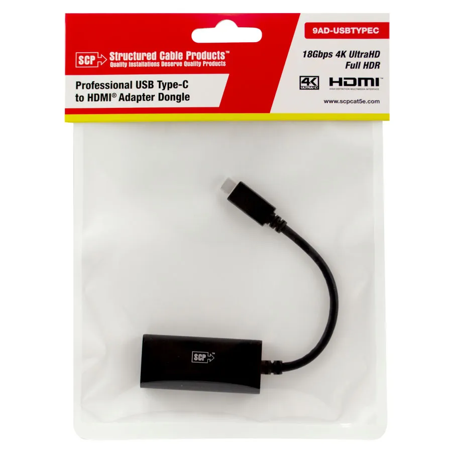 Simply45 9AD-USBTYPEC USB-C til HDMI adapter 4K 15 cm
