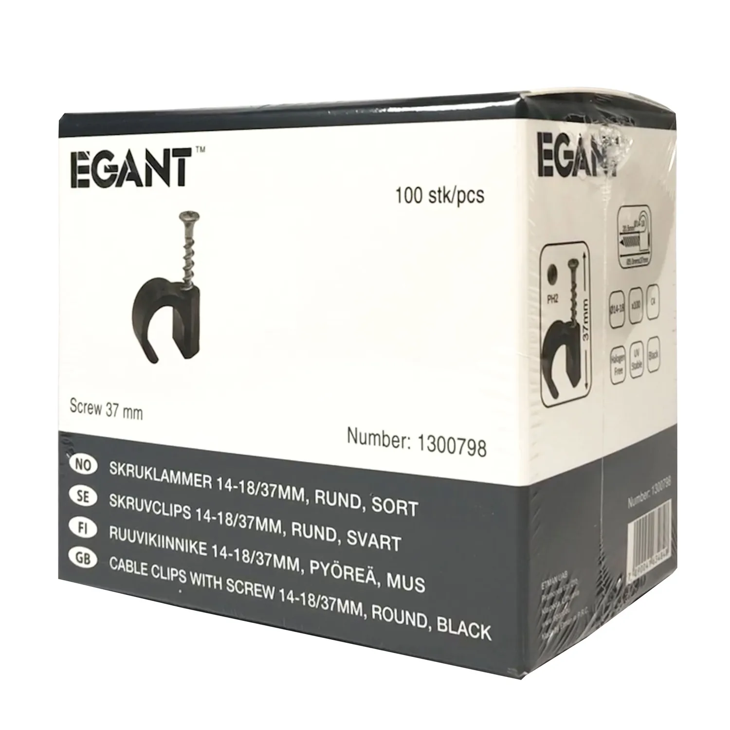 EGANT skrueklammer 14-18 mm rund ledning