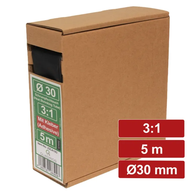 Electronic Garage EG 23CA183 krympeslange 30mm 3:1 sort 5m