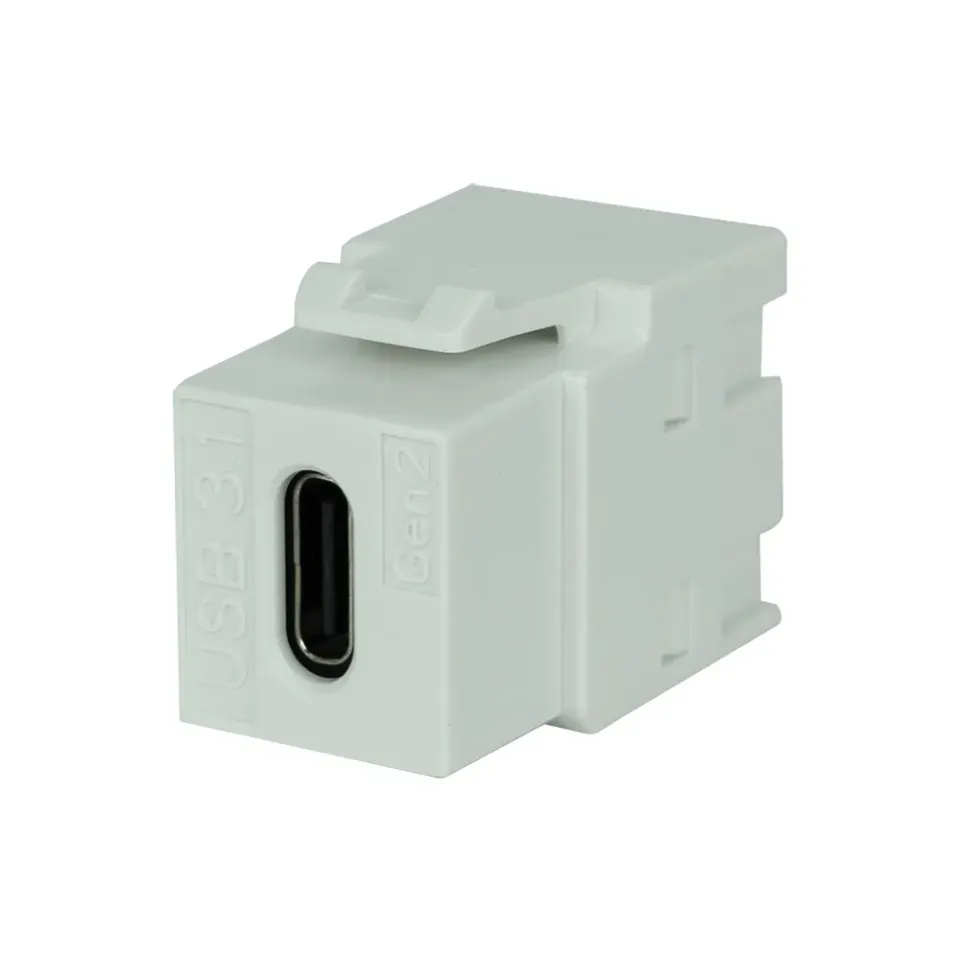 Simply45 USB-C keystone adapter hvid USB 3.1 Gen2
