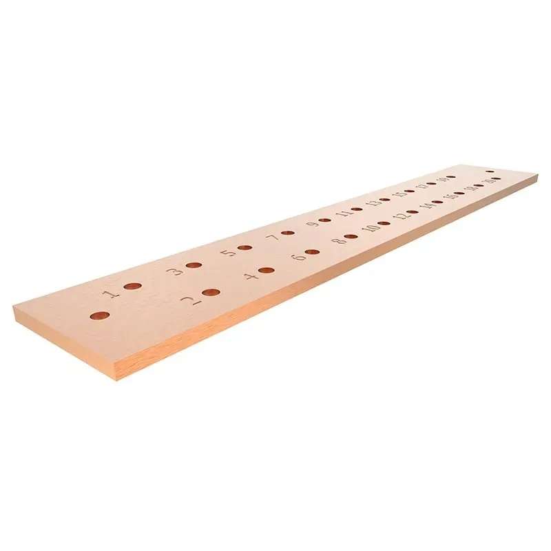 Ouneva AE jordskinne kobber 1600mm 60x11mm huller