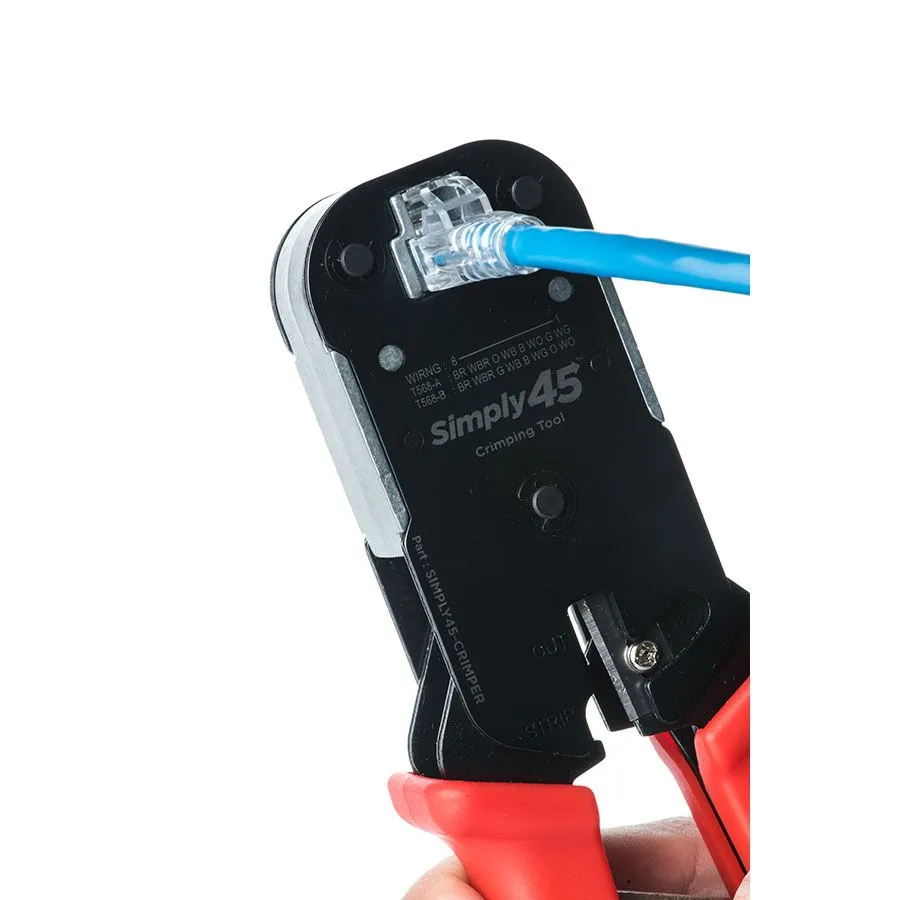 Simply45 S45-C100 crimptang RJ45 pass-through