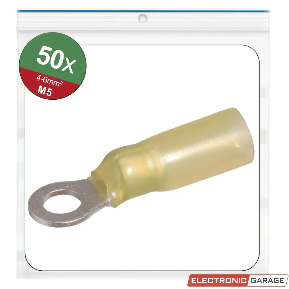 Electronic Garage EG23C527 ringkabelsko gul M5 4-6 mm² 50 stk