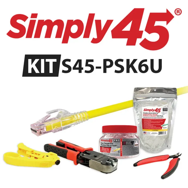 Simply45 ProSeries S45-PSK6U startsæt Cat6 UTP