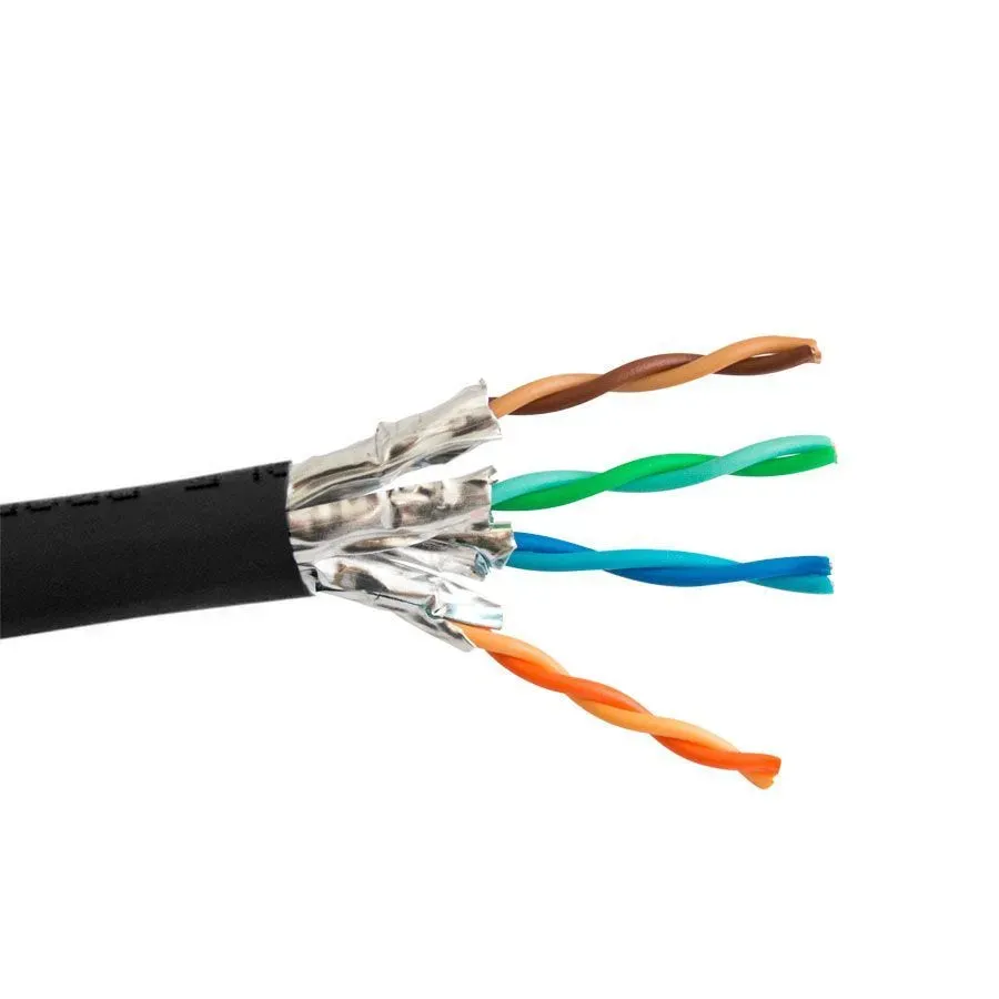 Simply45 CAT6A-SH-DB netværkskabel 305m sort udendørs