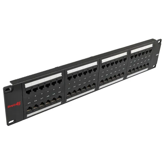 Simply45 48-port Cat5e patchpanel UTP 19" 2U