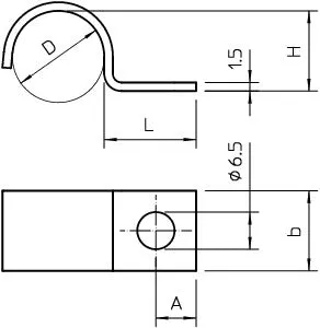 EL-Grossisten 1015 G 11mm kabelbøjle 100 stk galv