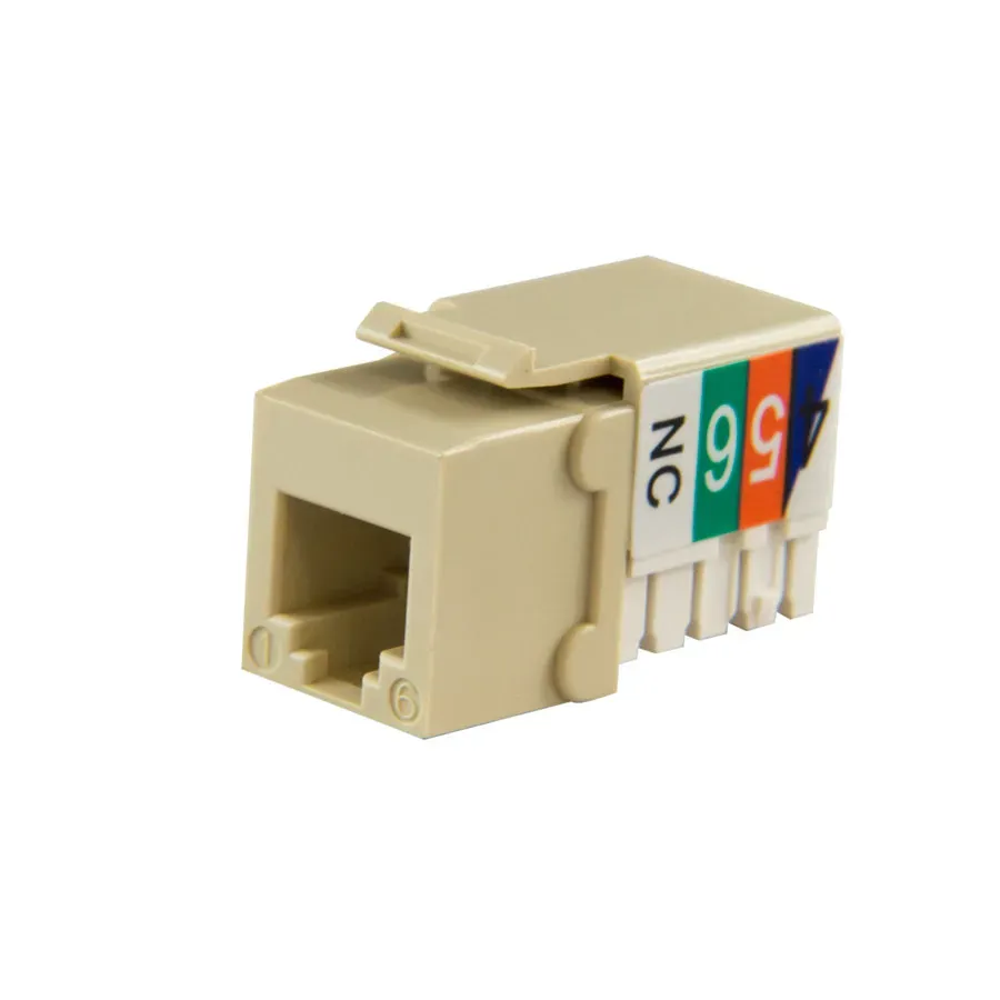 Simply45 103-IV keystone jack elfenben CAT3 voice