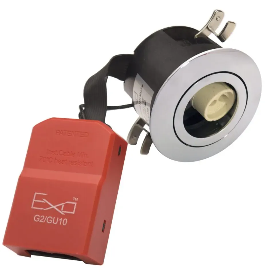 Daxtor EXO 66 G2 Medium Profile indbygningsspot krom Ø88